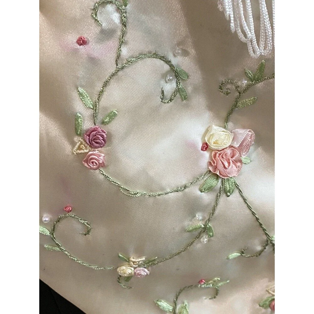 Christmas Stocking Victorian Style Embellished Large 18” Unbranded
